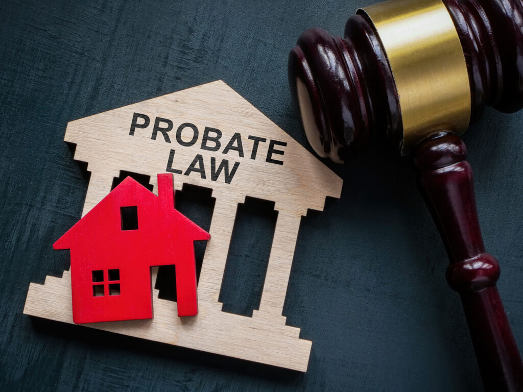 probate-law-concept-gavel-house-model